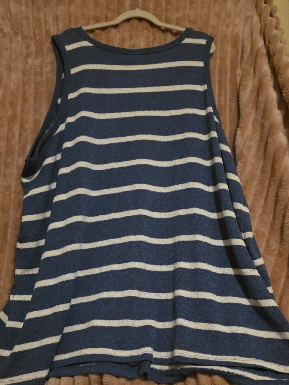 Torrid Navy and White Striped Sleeveless Sweater Tank - Picture 4 of 4
